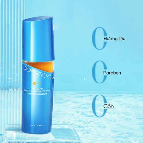 Sữa dưỡng ẩm và hỗ trợ săn chắc da Pakupaku Soothing & Refining Firming Emulsion 120ml