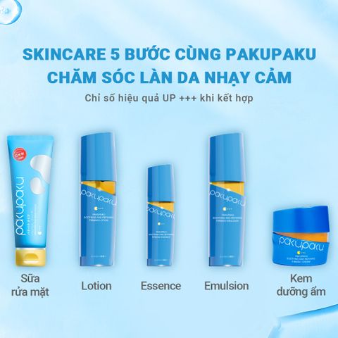 Sữa dưỡng ẩm và hỗ trợ săn chắc da Pakupaku Soothing & Refining Firming Emulsion 120ml