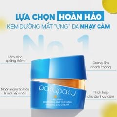 Kem dưỡng mắt ngừa lão hóa, giảm quầng thâm Pakupaku Soothing And Refining Firming Eye Cream 15g