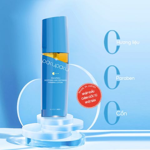 Lotion dưỡng ẩm, làm dịu và săn chắc da Pakupaku Soothing & Refining Firming Lotion 120ml