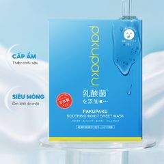 Mặt nạ dưỡng ẩm và làm dịu da Pakupaku Soothing Moist Sheet Mask 25mlx5