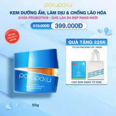Kem dưỡng cấp ẩm, làm dịu và săn chắc da Pakupaku Soothing & Refining Firming Cream 50g