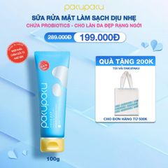 Sữa rửa mặt làm sạch dịu nhẹ Pakupaku Clear Gentle Cleanser 100g