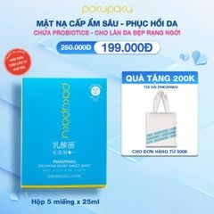 Mặt nạ dưỡng ẩm và làm dịu da Pakupaku Soothing Moist Sheet Mask 25mlx5
