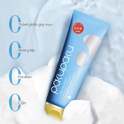 Sữa rửa mặt làm sạch dịu nhẹ Pakupaku Clear Gentle Cleanser 100g