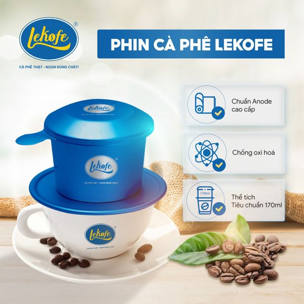  Phin nhôm nhỏ pha cà phê Lekofe ( 4 Màu )