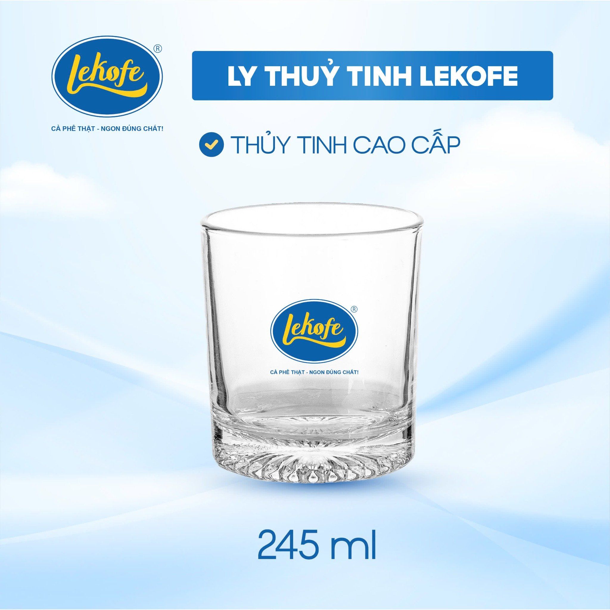  Ly Thủy Tinh Lekofe (245ml) 