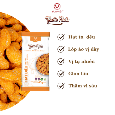  Tavie Nuts - Hạt điều vị Phô mai 