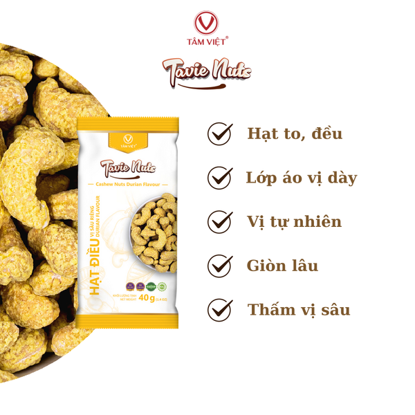  Tavie Nuts - Hạt điều vị Sầu riêng 