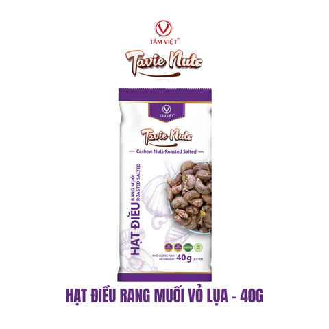  Tavie Nuts - Hạt điều Rang muối vỏ lụa 