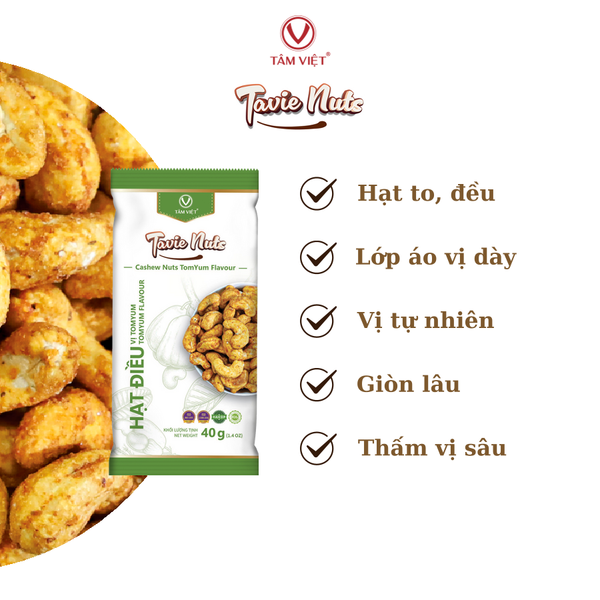  Tavie Nuts - Hạt điều vị Tomyum 