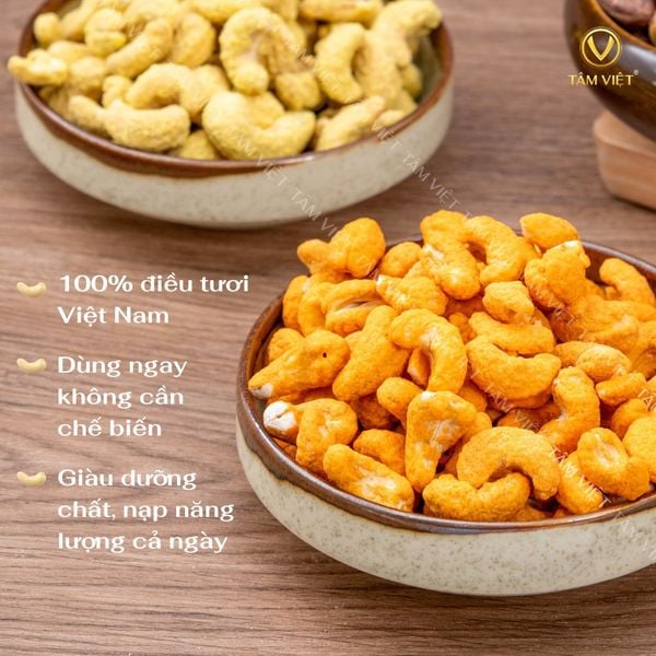  HẠT ĐIỀU TẨM VỊ PHÔ MAI - ĂN VẶT HEALTHY ORGANIC - HẠT DINH DƯỠNG KHÔNG CHẤT PHỤ GIA. 