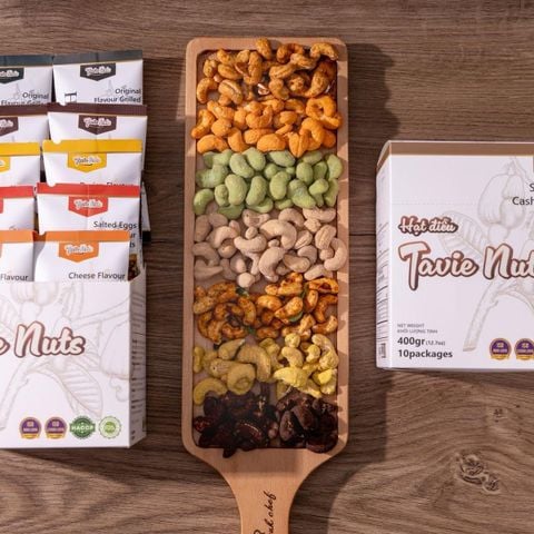  Hộp 10 gói hạt điều tẩm vị ăn vặt - Hạt dinh dưỡng healthy an toàn cho sức khoẻ - Food Nuts Snack Dinh Dưỡng Thức Ăn Hằng Ngày 