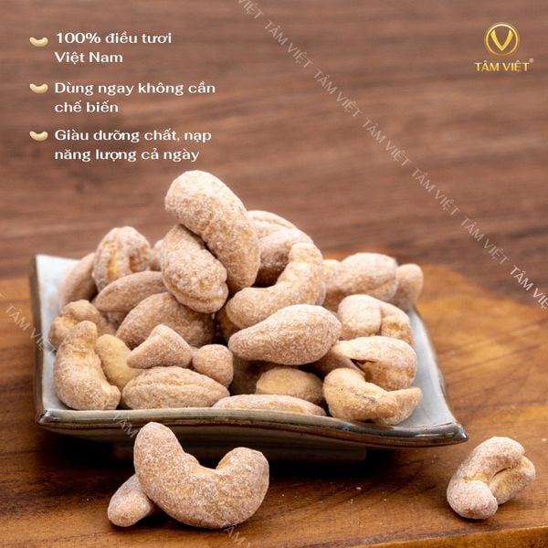  HẠT ĐIỀU TẨM VỊ CAPPUCCINO - ĂN VẶT HEALTHY ORGANIC - HẠT DINH DƯỠNG KHÔNG CHẤT PHỤ GIA. 