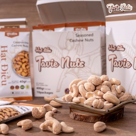  COMBO 10 GÓI HẠT ĐIỀU TẨM VỊ GÓI 40GR DÙNG THỬ - HẠT DINH DƯỠNG - ĂN VẶT HEALTHY KHÔNG CHẤT BẢO QUẢN 