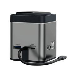 Dock Sạc WiWU Cube Hub 9in1 USB-C Wi-W025 Tương Thích HDMI Cho MacBook SD/TF Docking Station