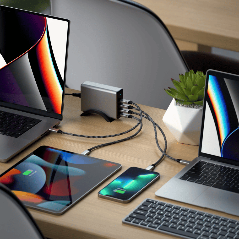 Dock Sạc Satechi USB-C 165W PD 4 Cổng