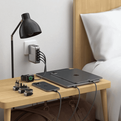 Bộ Sạc Satechi 145W 4 Cổng USB-C GaN Travel ST-W145GTM