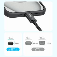 Cáp Sạc Anker Zolo 240W C-C 1m Nylon A8060