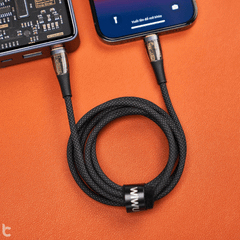Cáp Sạc WiWU Trong Suốt USB-C To Lightning TM01