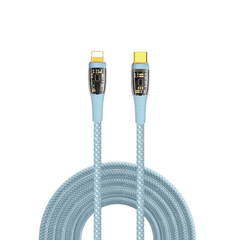Cáp Sạc WiWU Trong Suốt USB-C To Lightning TM01