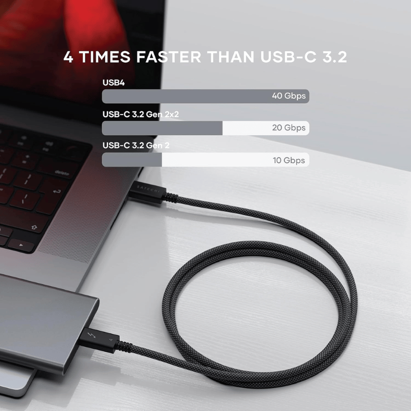 Cáp Thunderbolt 4 Satechi Pro Dài 1M ST-YTB100K