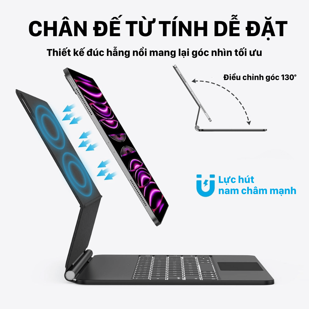 Case Bàn Phím iPad WIWU Magic Keyboard MK-002