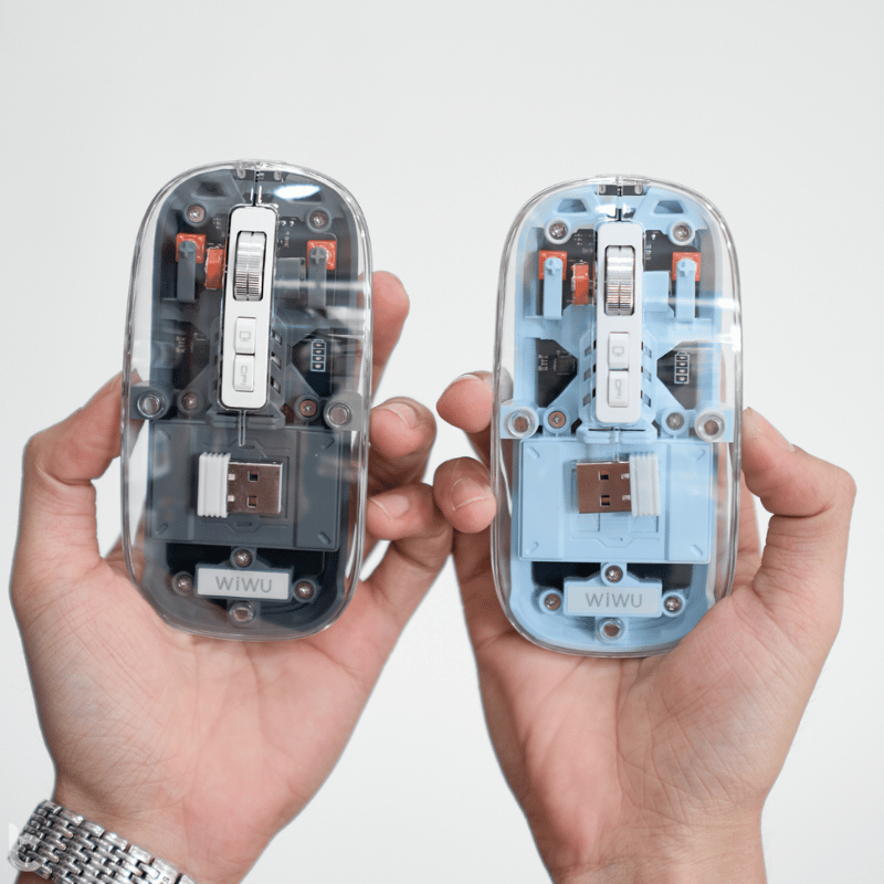 Chuột Trong Suốt WiWU Crystal Magnetic Wireless Mouse WM105