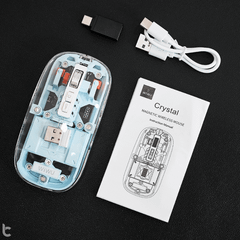 Chuột Trong Suốt WiWU Crystal Magnetic Wireless Mouse WM105