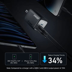 Củ Sạc Anker Prime 2C1A 67W A2669 - Black