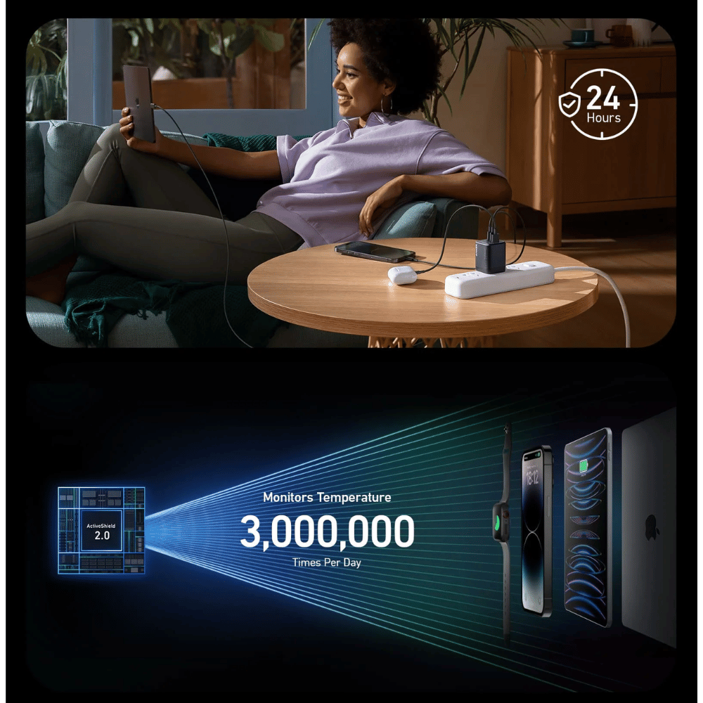 Củ Sạc Anker Prime 2C1A 67W A2669 - Black