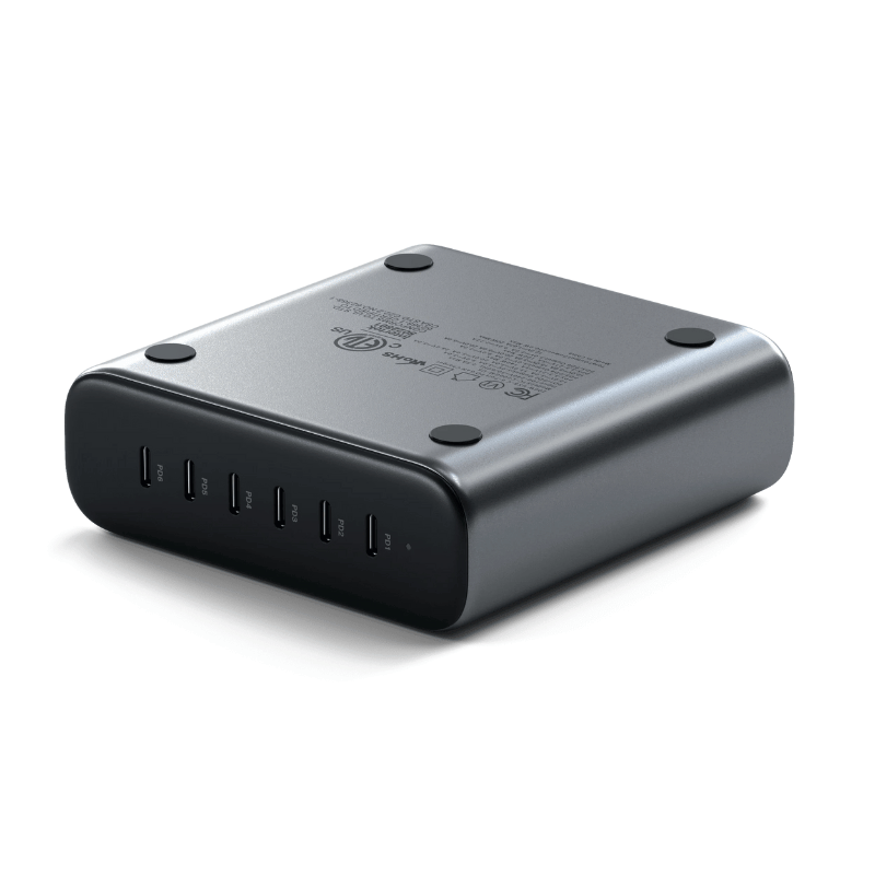 Dock Sạc Satechi 200W GaN 6 cổng USB-C ST-C200GM-EU