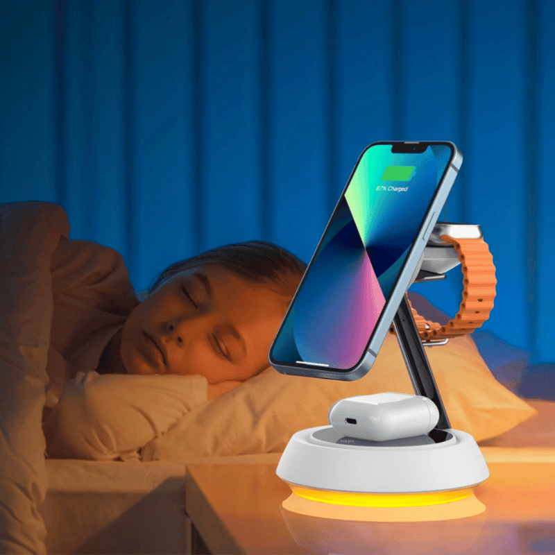 Dock Sạc WIWU 3in1 iPhone/ AirPods/ Apple Watch W002