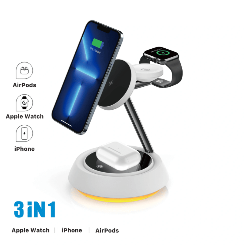 Dock Sạc WIWU 3in1 iPhone/ AirPods/ Apple Watch W002