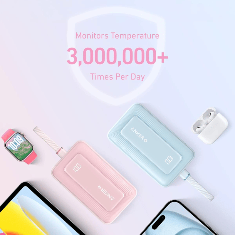 Pin/ Sạc Dự Phòng Anker Zolo 1C1A 30W 20.000mAh (Built-In USB-C Cable) A1689