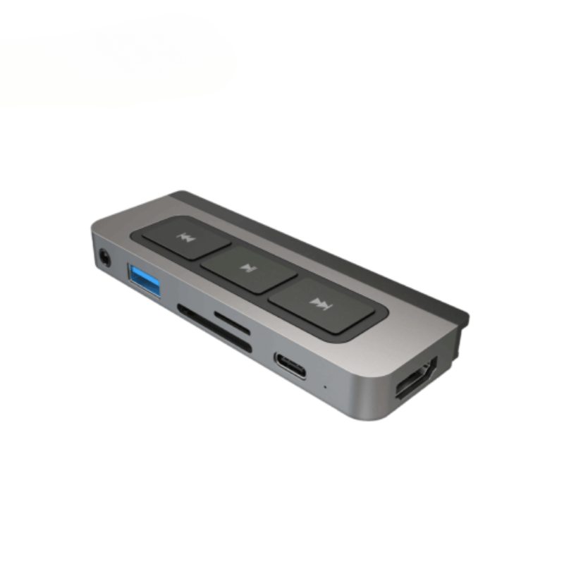 Hub /Cổng Chuyển USB-C iPad Đa Phương Tiện HyperDrive Media HDMI 4k/60Hz USB-C, USB-A, SD, MicroSD, Jack 3.5mm