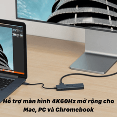 Hub/ Cổng Chuyển USB-C HyperDrive Next 6in1 Cho Laptop/ MacBook – HD4002GL