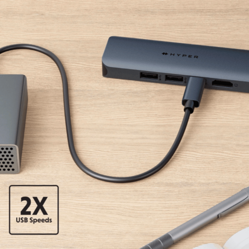 Hub/ Cổng Chuyển USB-C HyperDrive Next 6in1 Cho Laptop/ MacBook – HD4002GL
