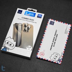 Combo Kính Cường Lực Lens Bảo Vệ Camera WIWU Duo Cho iPhone 16 Series Wi-IP002