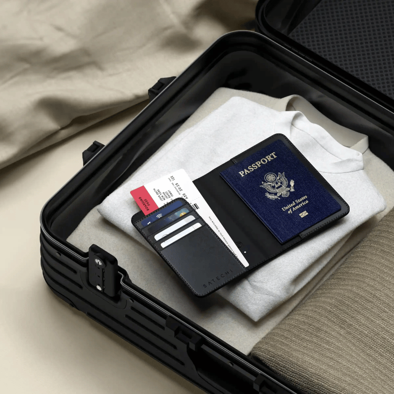 Ví Da Hộ Chiếu Satechi Vegan-Leather Passport Cover with Find My ST-VPCK