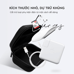 Hộp Đựng Củ, Cáp Sạc, Phụ Kiện MacBook Lucas Đen