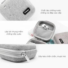 Hộp Đựng Củ, Cáp Sạc MacBook Lucas Xám