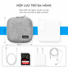 Hộp Đựng Củ, Cáp Sạc MacBook Lucas Xám