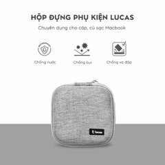 Hộp Đựng Củ, Cáp Sạc MacBook Lucas Xám