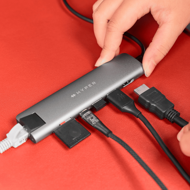 Hub/ Cổng Chuyển USB-C Hyperdrive Slab 7in1