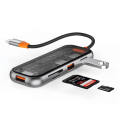 Hub USB-C 5in1 Trong Suốt WIWU Cyber CB005