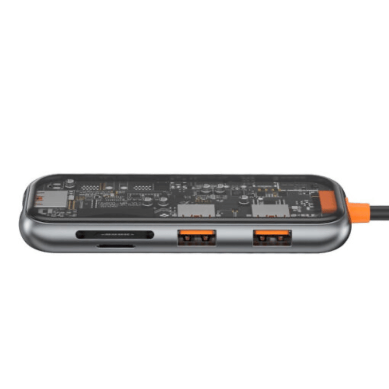 Hub USB-C 5in1 Trong Suốt WIWU Cyber CB005