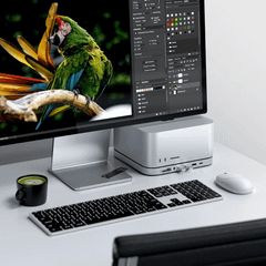 Đế Kiêm Hub Chuyển Đổi Satechi Cho Mac Mini/Studio với Box NVME SSD – ST-GMMSHS