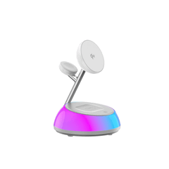 Dock Sạc WiWU Aurora 3in1 Qi2 22.5W Cho iPhone/ Airpods/ Apple Watch Wi-W036