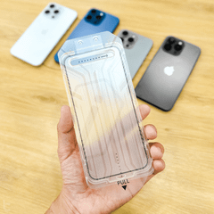 Kính Cường Lực iPhone 15 Series WIWU Easy Install Có Khung Tự Dán, Lấy Bụi, Lưới Bảo Vệ Màng Loa